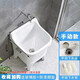 Mop pool balcony ceramic washing mop pool mop pool household bathroom automatic drain high-foot basin pool 40 cm backrest manual drain