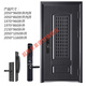 Meikejie Class A anti-theft door security entry door breathable home with ventilation window door middle door smart lock door mother door 2050*960 mechanical lock