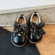 S.SOFEA [683 personas coleccionan] zapatos de cuero pequeños para niños 2025 Versión coreana de primavera y otoño de los zapatos de princesa de niñas Soft Sole informal Brown 24 Inner Longitud 14.8 cm