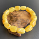Yuzhi 1 item 1 certificate 1 shot natural Russian raw ore unoptimized beeswax bracelet amber bracelet G190 unique product 19.58 grams hand circumference 19 cm