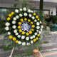 Aitong chrysanthemum flower wreath, old man's death, funeral, funeral, memorial service, tomb sweeping and commemoration, door-to-door delivery in the same city, passing away, 1 wreath, same-city delivery, support for appointment date