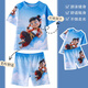 2025 new swimsuit for children and boys, short-sleeved sunscreen, quick-drying hot spring swimsuit, middle and older children Nezha cartoon swimsuit 23-Ao Bing L LL suitable for weight 20-40Jin Jin is equal to 0.5 kg