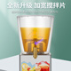 Jiangliangren beverage machine commercial cold drink machine juice machine self-service beverage machine large capacity 10L single barrel stirring type iced sour plum soup juice cold drink machine cafeteria hotel 10 liter hot and cold integrated mixing type beverage machine