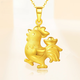 ZHIO Gold Rooster Pendant Pure Gold Zodiac Rooster Zodiac Year Golden Rooster Necklace Rooster Chick Twelve Zodiac Rooster Brand 3D Hard Gold Model B Yuanbao Golden Rooster Pendant About 2.35g + Red String