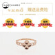 Hunter Russian 585 purple gold 14K gold rose gold four-leaf clover dragon scale ring fashionable fish scale ring jewelry closed mouth women's size 16
