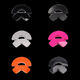 ET5t pink NIO logo sticker purple tail label car sticker es687 front and rear car logo modification ec6et7 cherry blossom pink hub cap four-piece set