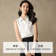Late White New Product Wearable Bottoming Sleeveless Shirt Women's 2026 Spring Style Lapel Shirt Versatile Top White M