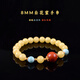 Her generation natural amber beeswax bracelet full of honey white nectar round beads bracelet with certificate holiday 8MM white honey (766215)