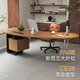 Ningqiu Luoge (NICHLORT) Italian solid wood boss desk CEO office computer desk workbench home desk light luxury modern high-end 2.0m desk ash wood