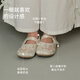 DAVE&BELLA children's princess shoes, girls' embroidered shoes, Chinese style Hanfu shoes, performance style, baby cloth shoes, spring children's shoes, off-white, in stock 23