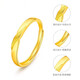 OAH gold 999 Möbius couple rings plain ring as a gold-plated birthday gift for girlfriend and boyfriend Lao Fengxiang's same style twin knot couple's ring Lao Fengxiang's same style pair of rings