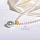 Yingyou universal button head 18K gold Nanyang Australian white sea pearl pendant necklace with baroque special-shaped beads Australian white pearl + 18k yellow tray single pendant not included 11-13mm