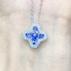 IosnIOSN new natural 3a full body tanzanite pendant dark blue 925 silver fashion simple style inlaid