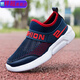 SUYOUMI summer children's breathable and deodorant sports shoes single mesh running shoes 866 single mesh dark blue 36/23.3cm inner length