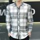 
Metersbonwe; METERSBONWE summer new ice silk long-sleeved shirt men's plaid casual shirt top thin sun protection jacket trendy inch jacket gray [long sleeves] 719 M 90-104Jin [Jin equals 0.5 kg]