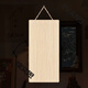 Solid wood blank hanging tag with handwritten drawing and engraving small wooden sign custom-made carved wooden door sign billboard 24X12CM style 2
