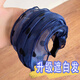 Zuoou headband covers white hair on top of head and widens hairline to block hairline hairpin headband blue polka dot organza seamless hair bundle hairpin solid color black