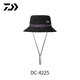 DAIWA 25 spring and summer DC-4225 breathable fisherman hat sunshade fishing hat sun protection hat drawstring sun hat one size fits all black