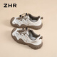 ZHR hiking shoes for women casual outdoor sports lightweight creek tracking shoes for women versatile splicing women's shoes G683 rice brown 39