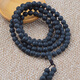 DL 1998 Fat Donglai same medicine amber bracelet natural 68mm Buddha bead necklace sandalwood cultural toy for men and women 8mm 108 pieces