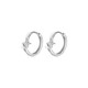 BJYLS999 Pure Silver Earrings Men's High-end Ear Pierced Sterling Silver Earrings 2026 New Earrings Earrings Earrings for Boys S999 Pure Silver Starburst Earrings Single