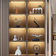 Shxish Office Bücherregal Ornamente Modern Light Luxury Model Room Wohnzimmer TV -Schrank Verkaufsbüro 3883 (übrigens nach oben)