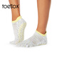 Toesox Yoga Socks Professional Fitness Pilates Socks Dance Non-Slip Breathable Sports Toe Socks Clearance Off Size Black X Straps S (34~38 Sizes)