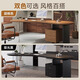 Ningqiu Luoge (NICHLORT) Italian solid wood boss desk CEO office computer desk workbench home desk light luxury modern high-end 2.0m desk ash wood