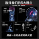 JCZS German brand hair dryer household mute negative ion high power does not hurt hair high-speed fast drying leafless hair dryer hair care dormitory portable business trip baby pet lady digital display moonlight white high-speed dry hair care - intelligent digital display 1.8m + gift box