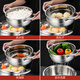 Sonorous 316 stainless steel rice steaming pot steamer household big belly pot one-piece soup pot with steamer special pot for steaming rice 316 big belly pot + 316 steaming rice steaming grid 22cm