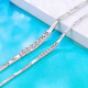 QIANSHU Platinum Bracelet for Women Pt950 Platinum Bracelet Diamond Effect Jewelry Hand Accessory Birthday Gift Valentine's Day Girlfriend Weight Approximately 4.55-4.75 Grams Length Approximately 15.5cm