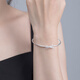 Clect Cory Bow Silver Bracelet Women's Sweet 999 Pure Silver Bracelet Elegant High-end Jewelry Birthday Gift for Girlfriend