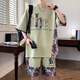 Long Taozis neuer chinesischer Stilanzug Herren Sommereis-Kurzärmer-T-Shirt-T-Shirt-Herrenshorts gepaart mit einem ungezwungenen Sportbekleid 6630 Weißer Anzug M.