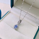 Junpo Explosive Natural Tanzanite Pendant Stone Size 4*6mm 925 Silver Gold Plated Special Simple Pendant Without Necklace