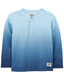OshKosh B Gosh Boys Henley, Blue Ombre, Blue Ombre Blue Ombre 4T