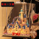
Lego 520 Gift for Girlfriend Disney Castle Building Blocks Compatible Girl Version High-Pretty Women's Toy Gift Sakura Castle 9277 Pieces + Gift Box Cover Light Flash Diamond