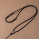 Minamiuri necklace rope jade pendant jade pendant lanyard wear-resistant adjustable hanging neck sling pendant rope men and women pendant rope 925 anemone pendant lanyard - black