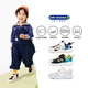 DR KONG Children's Shoes Velcro Spring and Autumn Comfortable and Breathable Toddler Shoes for Men and Women Baby Versatile Domestic Children's Sports Shoes White/Black 23 Suitable for Feet Length Approximately 13.4-14.1cm