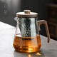 Gaoming glass mountain view teapot household heat-resistant kettle tea water separation large capacity thickened tea boiler new kettle iceberg teapot 780ml