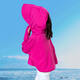 Tutu Little Elephant Girls' Sun Protection Clothing Ice Silk Sun Protection Jacket Cool Children's UV Protection Sun Protection Clothing Rose Red 110