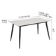 KUKA modern simple slate dining table home dining table dining table and chair combination DS7178T 1.4M single table + folded gray chair 4