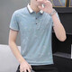 Sept t-shirts à manches courtes de sept wolf Summer Polo en coton imprimé pour hommes T-shirt mince t-shirt Men 677 White L [110-120Jin [Jin est égal à 0,5 kg]]]
