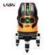 Láser Láser Luz verde Nivel de luz de 5 alambres con láser infrarrojo láser LSG686SPD Instrumento de marcado Medidor de nivel de alta precisión [Cursor verde estándar + trípode] LSG686SPD