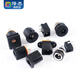 Zejie DC power plug and socket male and female connector adapter conversion female socket male 5.5-2.1/2.5MM3.5 DC-099 socket 5.5*2.1mm (2 pieces)