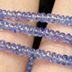 Natural special grade tanzanite glossy abacus disc beads loose beads DIY bracelet necklace semi-finished product imported from India 2.5-3.7mm 1 piece 40cm Picture below 1 2