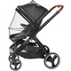Elittile suitable for Elittile EMU baby stroller anti-mosquito net children's stroller full cover anti-flying catkins black-43cm 100cm