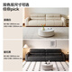 Quanyou Home Egg Roll Sofa Living Room Cream Style Furniture Household First Layer Cowhide Straight Row Genuine Leather Art Sofa Furniture