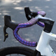 Pulian road handlebar strap wrapping belt bicycle handlebar belt non-slip wear-resistant strap bicycle riding handlebar belt dopamine--pink black EVA material/double shock absorption