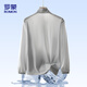 ROMON ice silk quick-drying sun protection jacket men's thin jacket outdoor breathable outdoor fishing men's wear ZH83556 light gray L