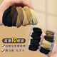 Hesi language simple hair tie thickened high elastic seamless headband hair accessories rubber band hair tie student's beautiful pattern mixed color towel ring 10 pieces